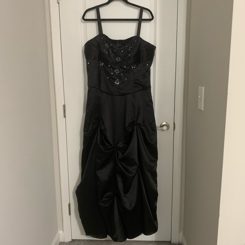 Black David's Bridal Prom Dress Price Firm